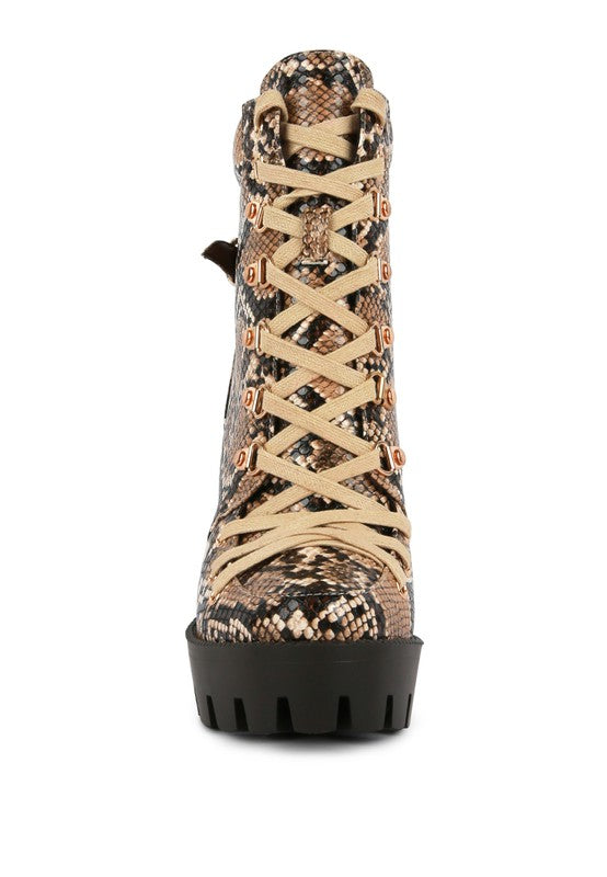 Printed Ankle Boots