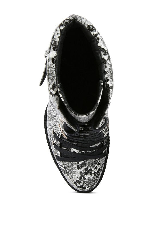 Printed Ankle Boots