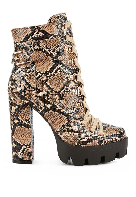 Printed Ankle Boots