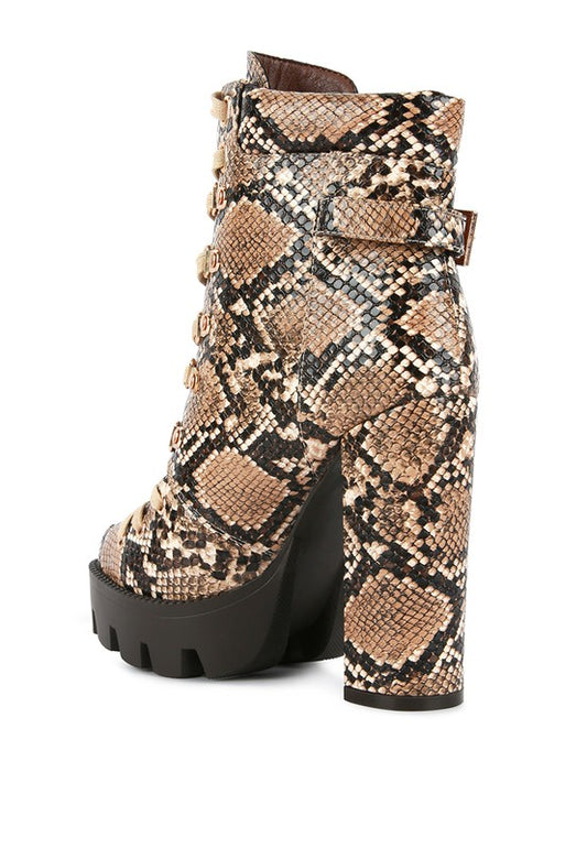 Printed Ankle Boots