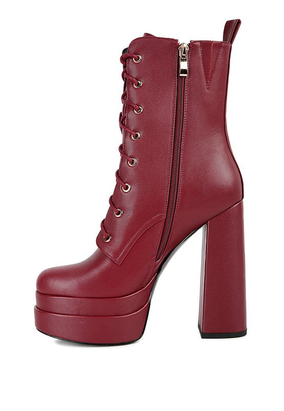 High Block Ankle Boots