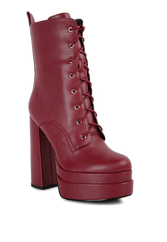 High Block Ankle Boots