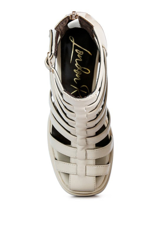 Cage Gladiator Bootie Sandal