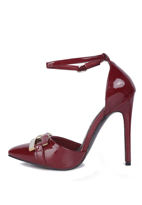 Buckle Stiletto Pumps