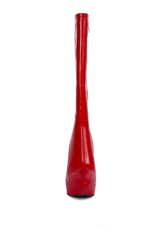 Patent Stiletto Boots