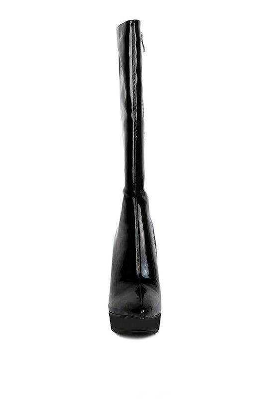 Patent Stiletto Boots