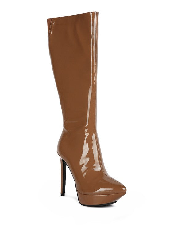 Patent Stiletto Boots