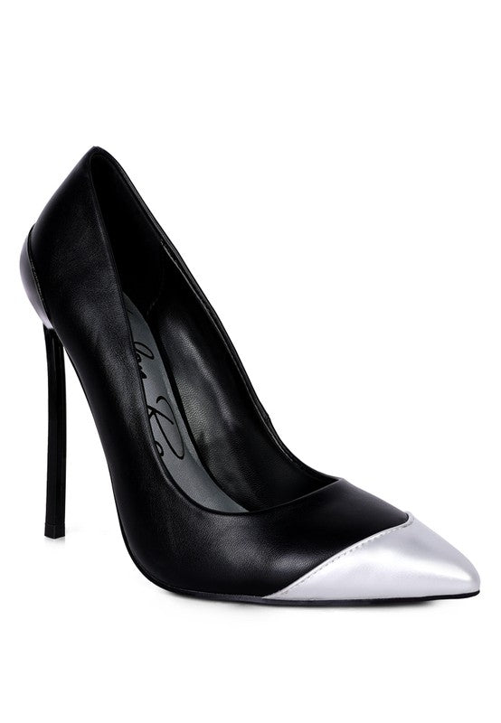 PU Pointed Toe Stiletto Pumps