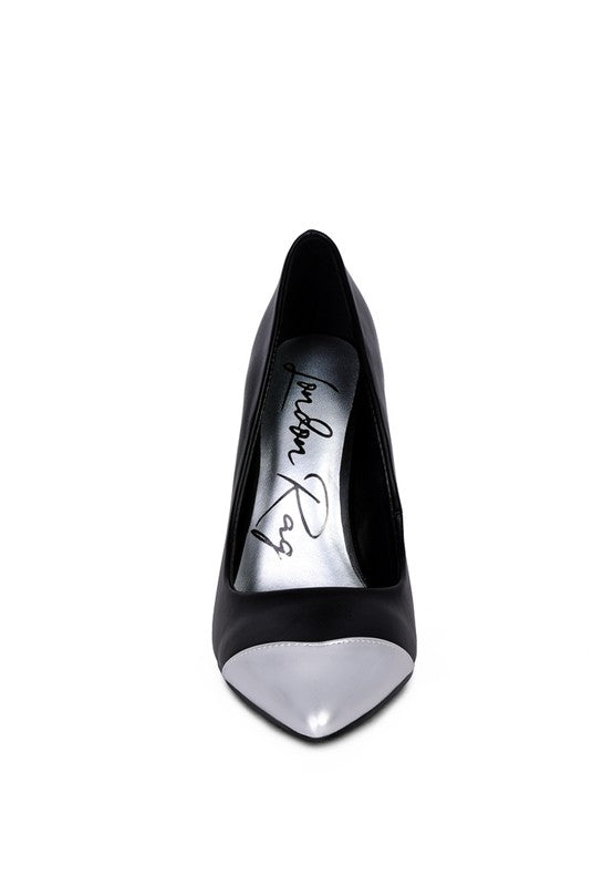 PU Pointed Toe Stiletto Pumps