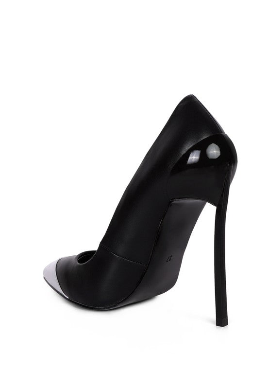 PU Pointed Toe Stiletto Pumps