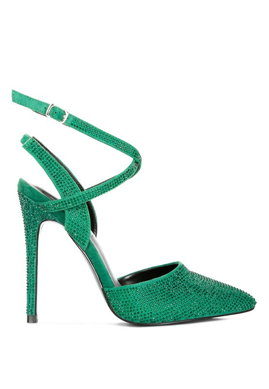 Rhinestone Stiletto Pumps