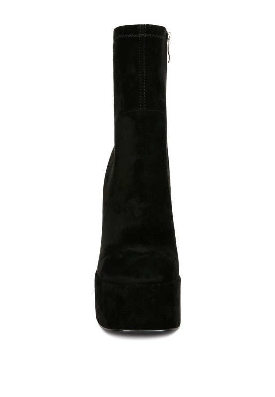 Microfiber Ankle Boots