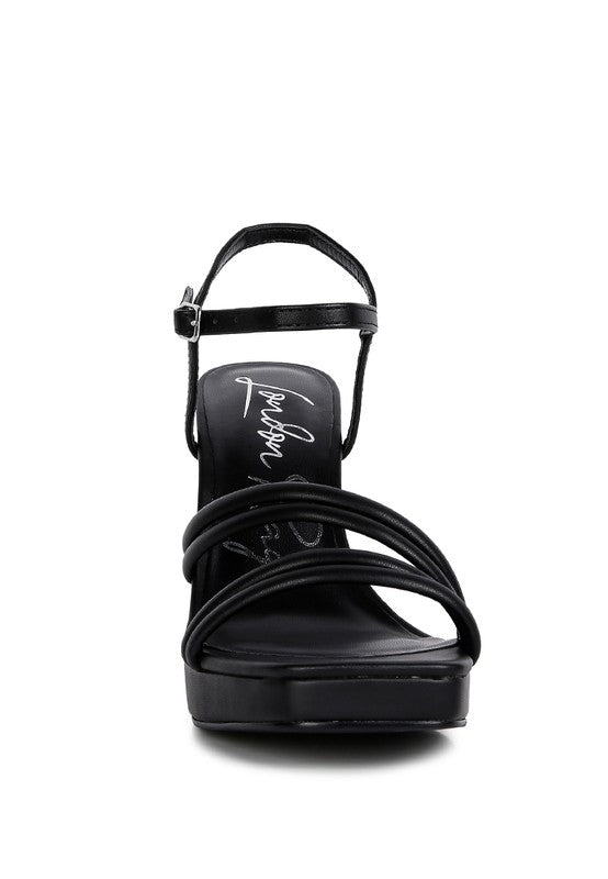 Block Heel Strappy Sandals