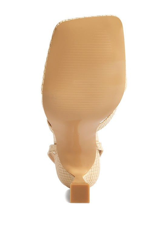 Thong Sandals with Pin Buckle