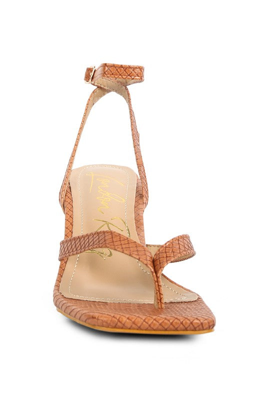 Thong Sandals with Pin Buckle