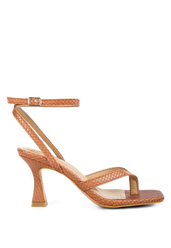 Thong Sandals with Pin Buckle