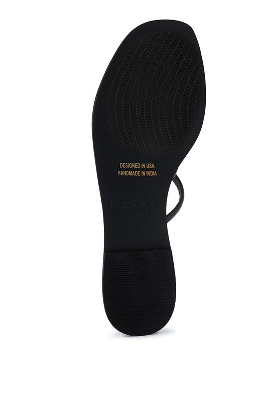 Strappy Flat Slide Sandals