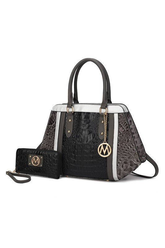 Daisy Croco Satchel Set