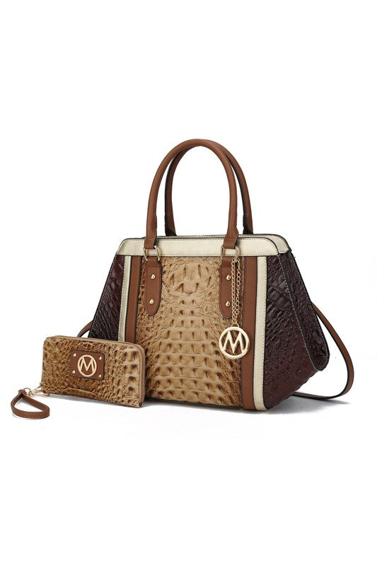 Daisy Croco Satchel Set