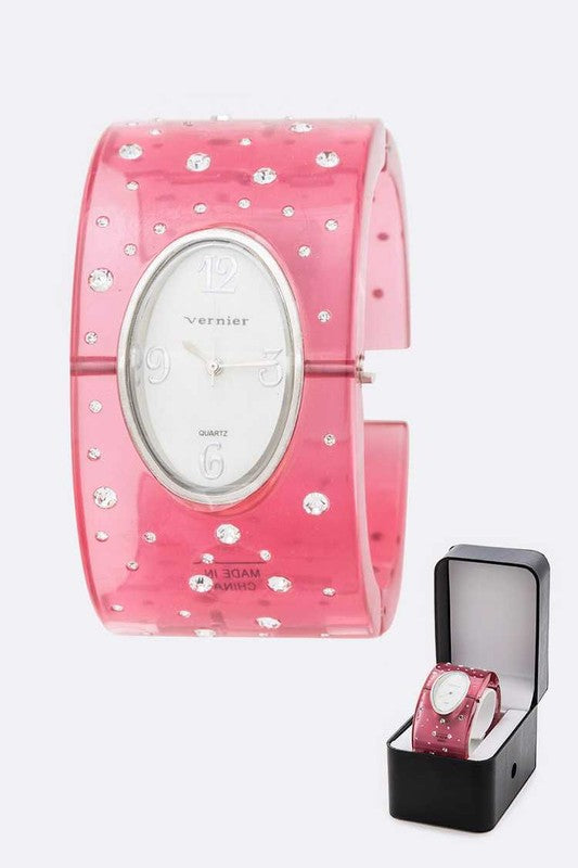Acrylic Bangle Watch