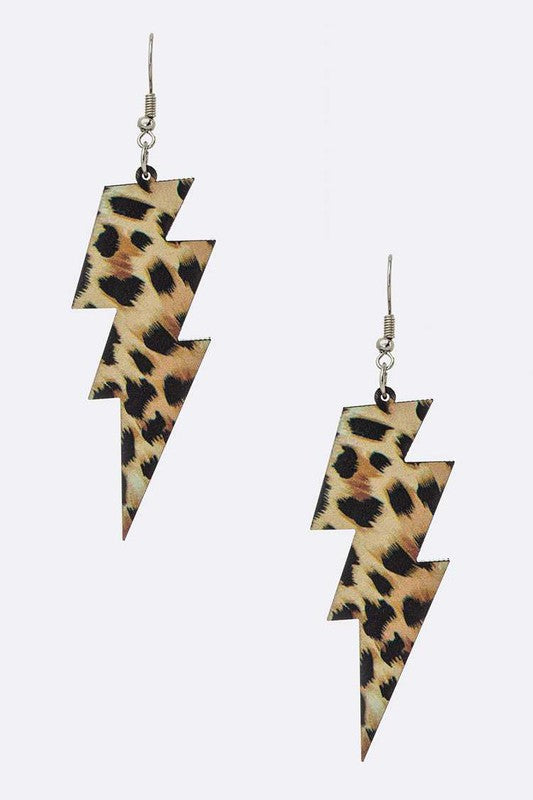 Lightening Bolt Acrylic Earrings