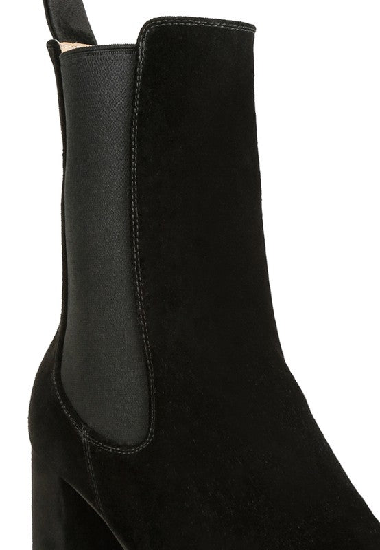 Suede Ankle Chelsea Boots