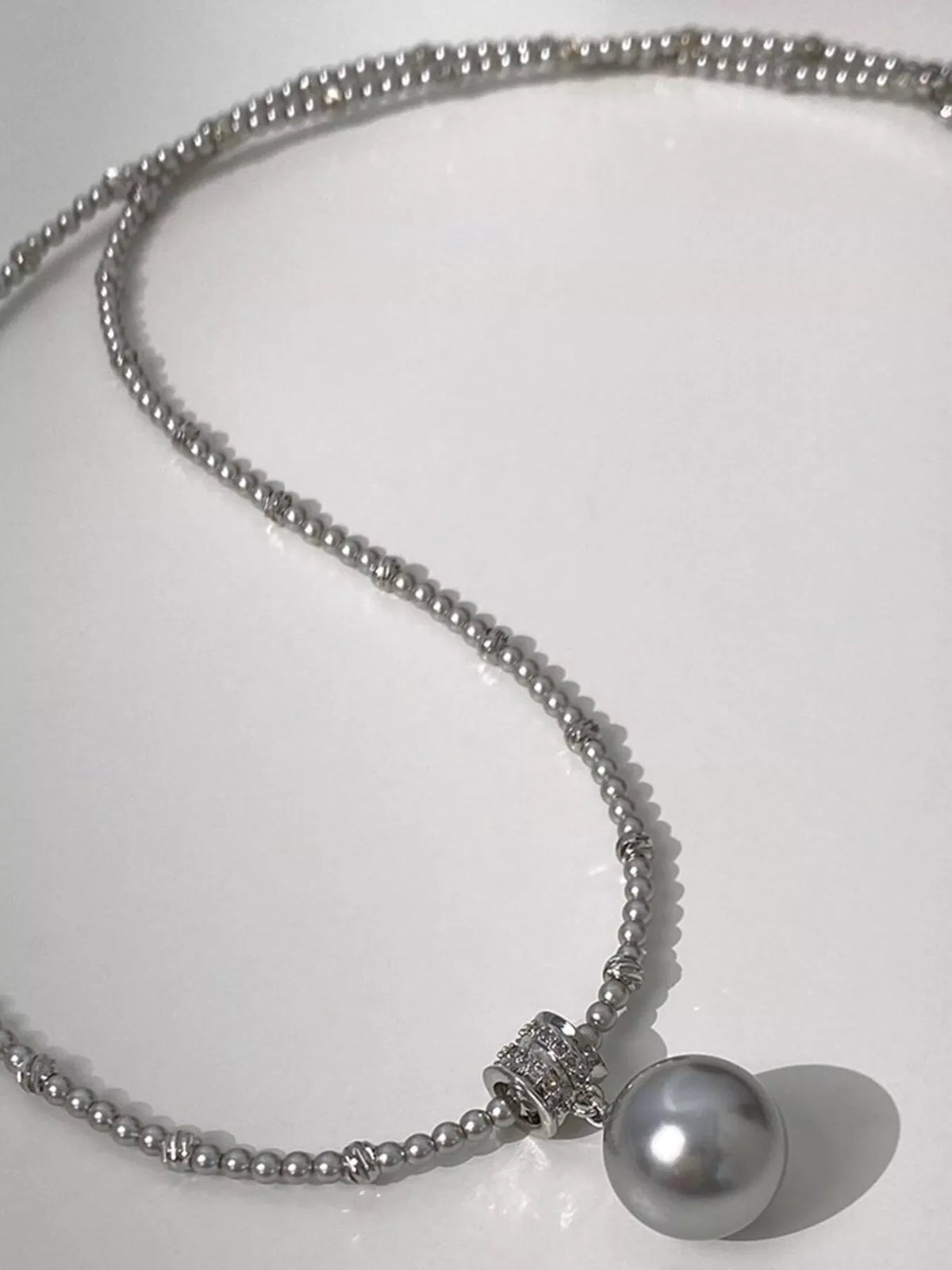 Pearl Pendant Necklace - alternate necklace view