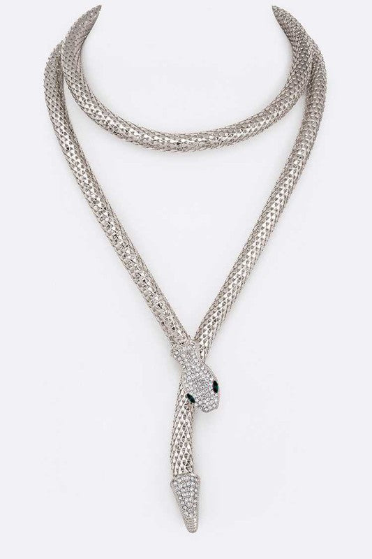 Crystal Coil Necklace