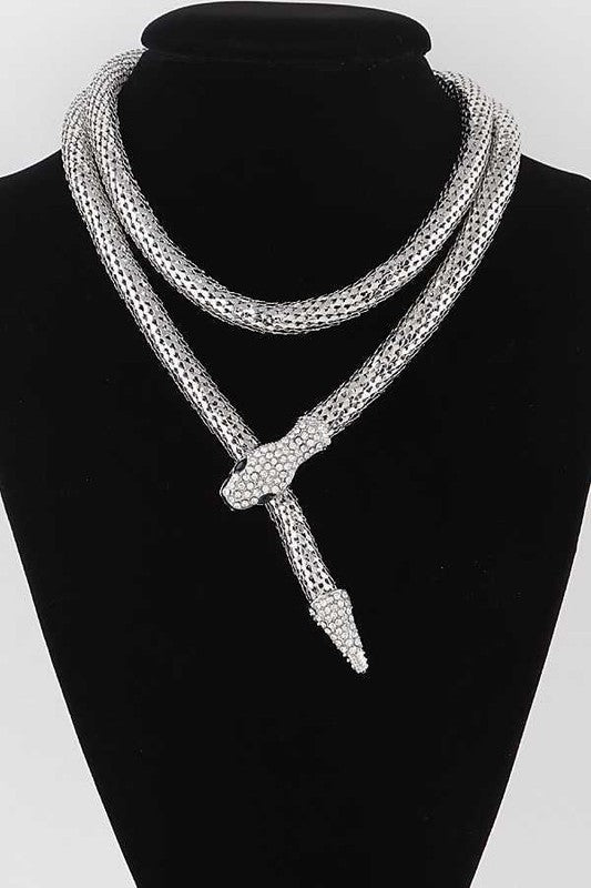 Crystal Coil Necklace