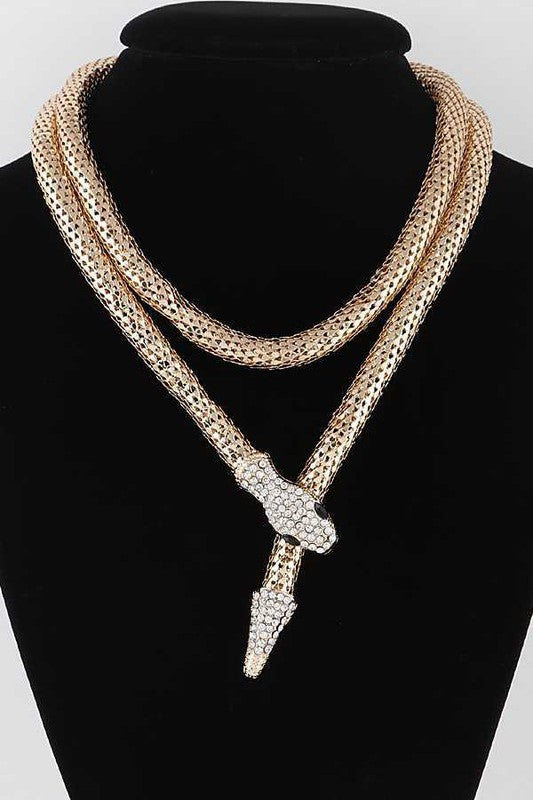 Crystal Coil Necklace
