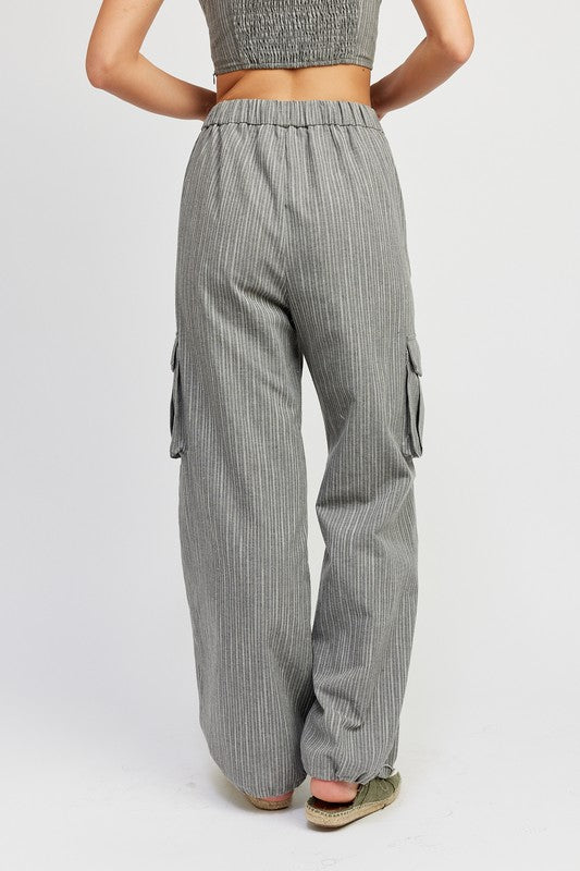 Drawstring Cargo Pants