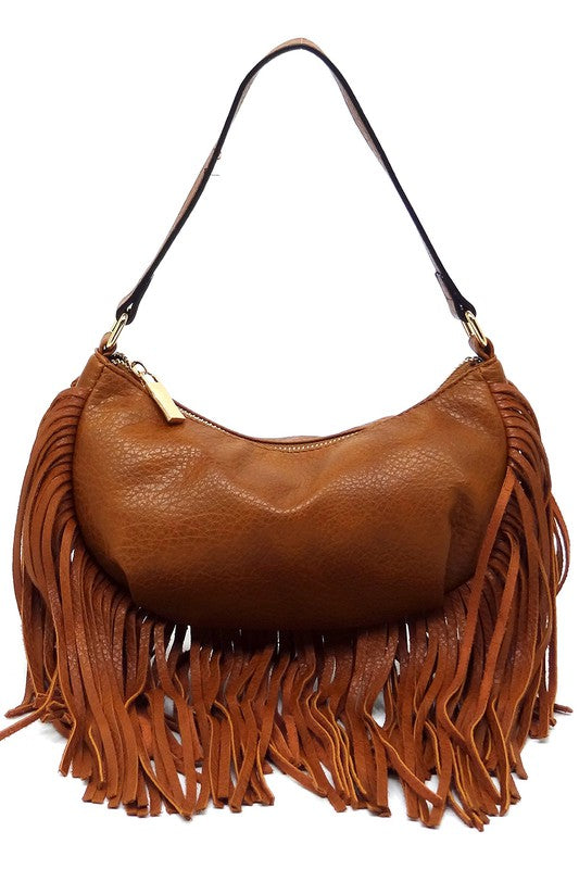 Fringe Hobo Bag