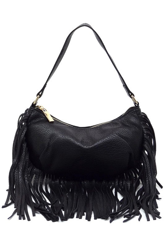 Fringe Hobo Bag
