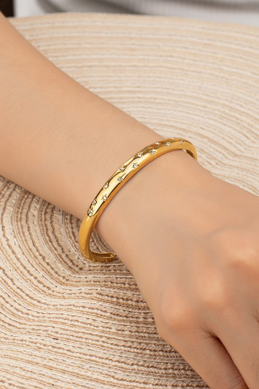 Rhinestone Cuff Bracelet