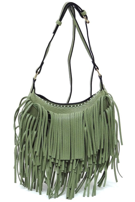 Fringe Hobo Bag