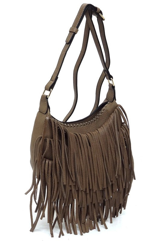 Fringe Hobo Bag
