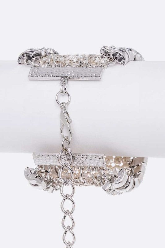 Mesh Rhinestone Bracelet