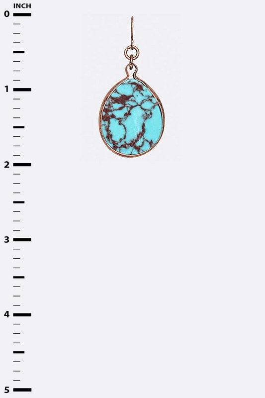 Oval Western Dangle Earrings