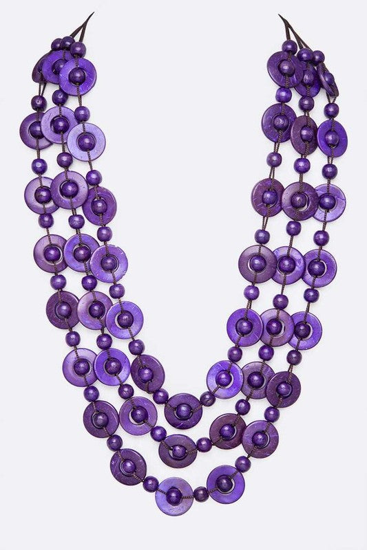 Wooden Statement Necklace