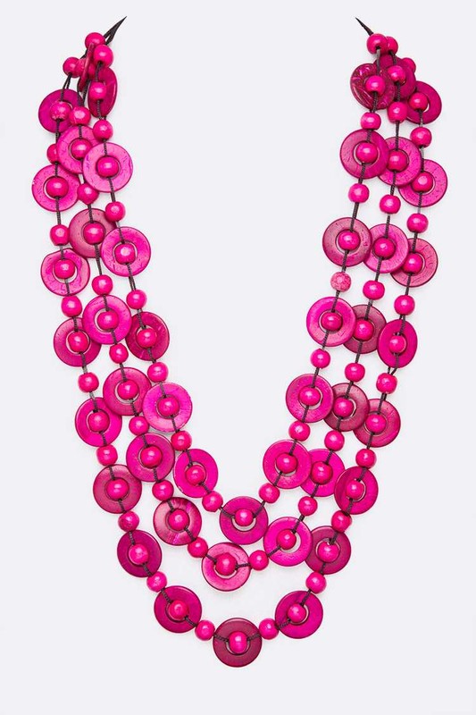 Wooden Statement Necklace