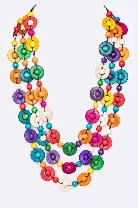 Wooden Statement Necklace