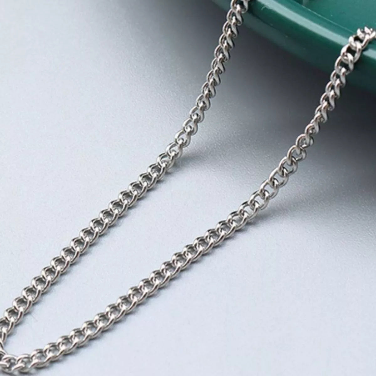 Titanium Steel Chain Necklace - alternate necklace view