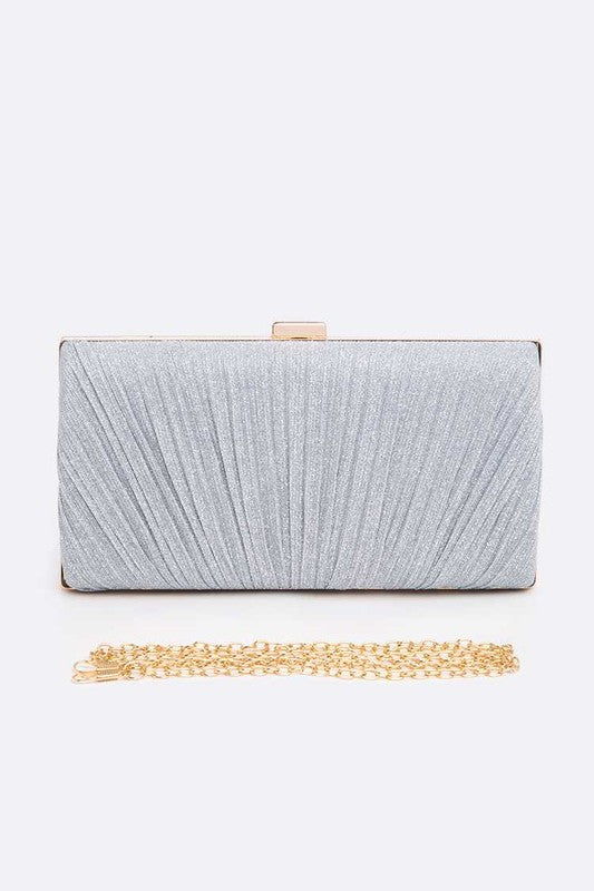 Pleated Box Clutch