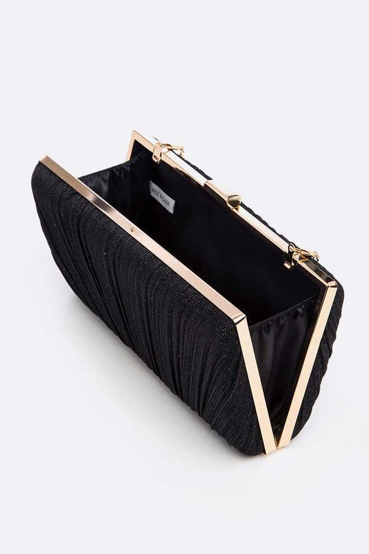 Pleated Box Clutch