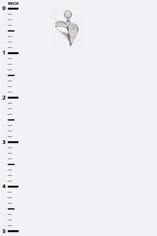 Heart Shaped CZ Earrings