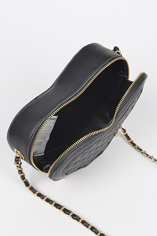 Heart-Shaped Crossbody Handbag