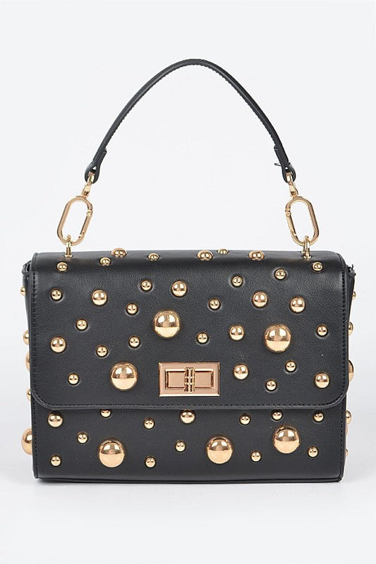 Embellished Studs Shoulder Bag
