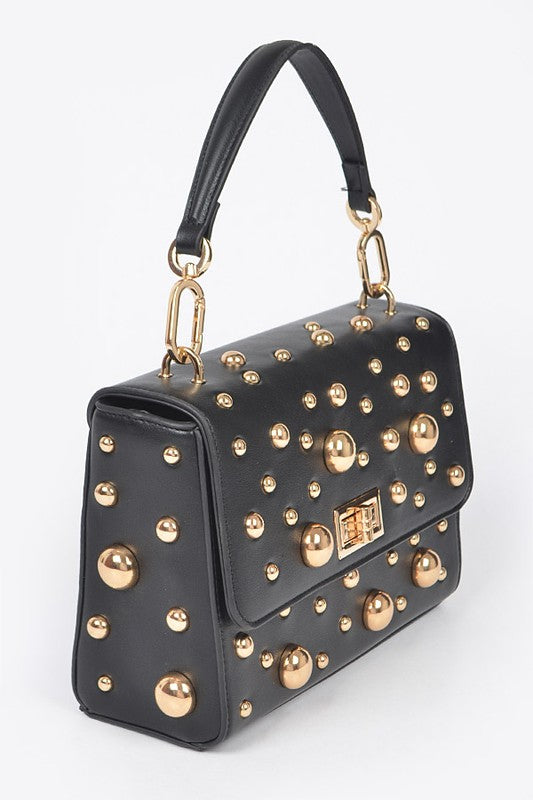Embellished Studs Shoulder Bag