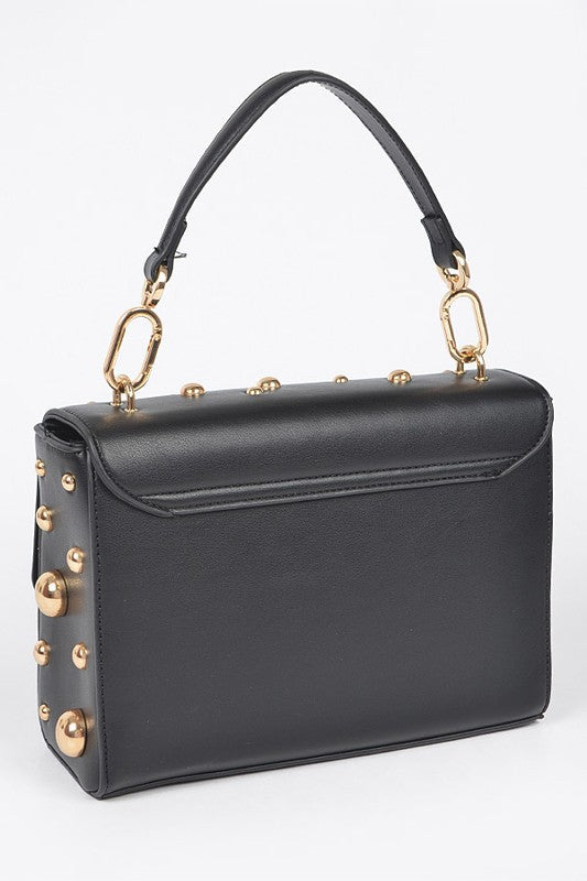 Embellished Studs Shoulder Bag