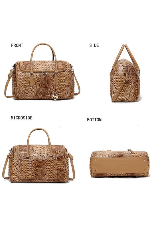 Vegan Leather Duffle Bag